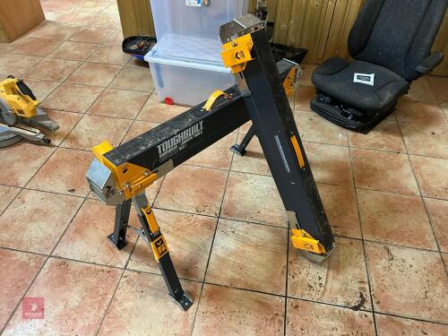 2 TOUGHBUILT SAW HORSE/JOB SITE TABLE
