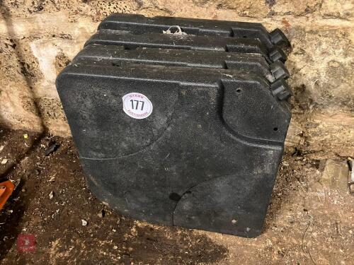 4 WATER/BALLAST WEIGHTS (177)