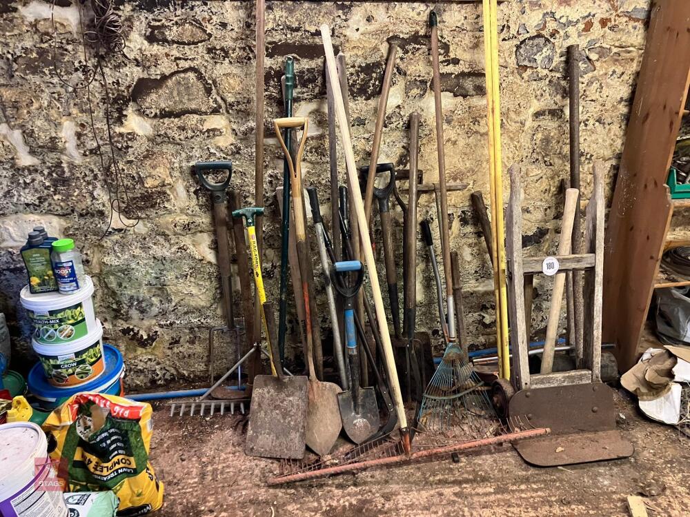 LRG ARRAY OF GARDEN TOOLS (180)