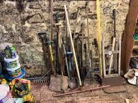 LRG ARRAY OF GARDEN TOOLS (180)
