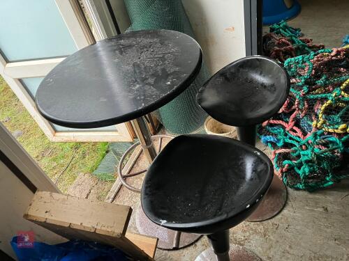 BAR STYLE TABLE AND 3 CHAIRS