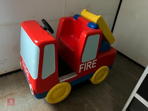 CHILDRENS AMUSEMENT FIRE ENGINE RIDE