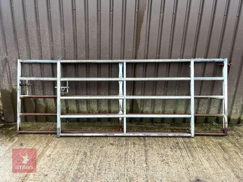 PAIR OF GALVANISED YARD GATES