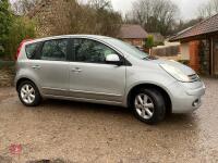 2008 NISSAN NOTE 1.4L CAR - 2