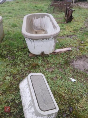 1 CONCRETE WATER TROUGH