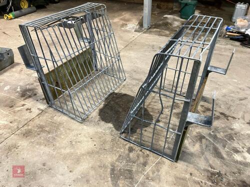 2 GALVANISED HAY RACKS