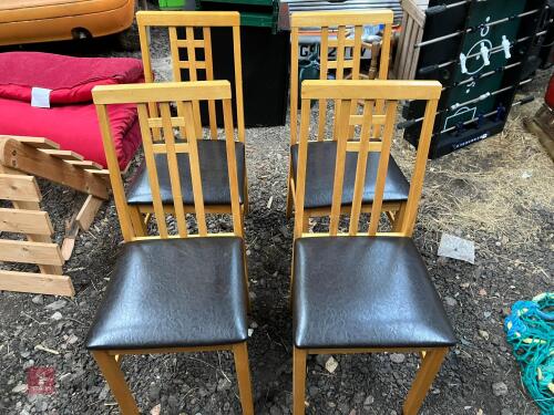 SET OF 4 DINING ROOM CHAIRS