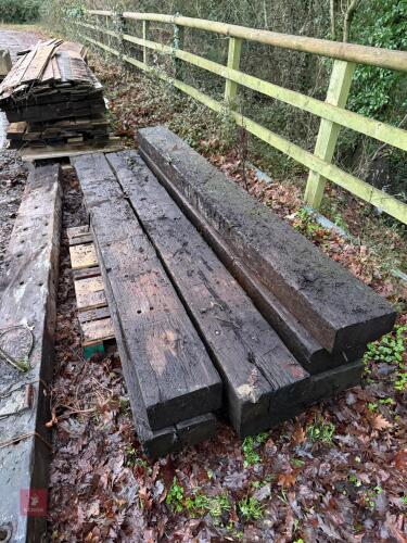 7 USED RAILWAY SLEEPERS