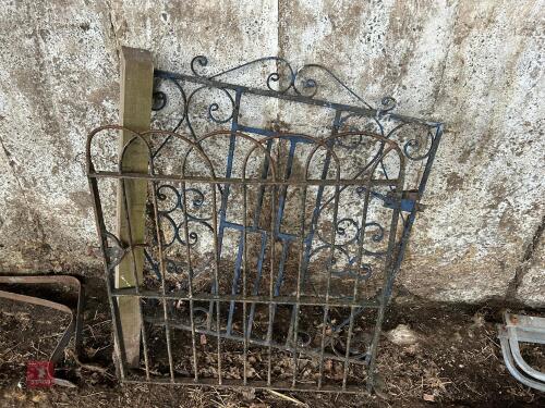 2 X 3' DECRATIVE IRON GATES