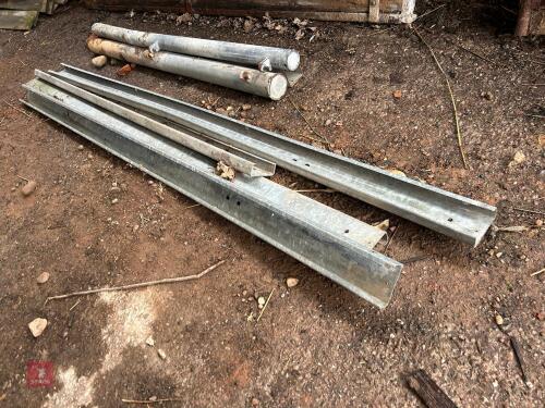 4 GALVANISED MINI CRASH BARRIERS