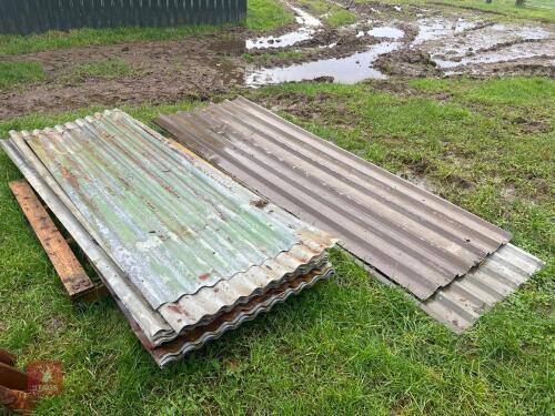 APPROX 18 SHEETS OF GALV TIN ROOF SHEETS