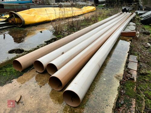 5 X 20' PLASTIC DRAIN PIPES