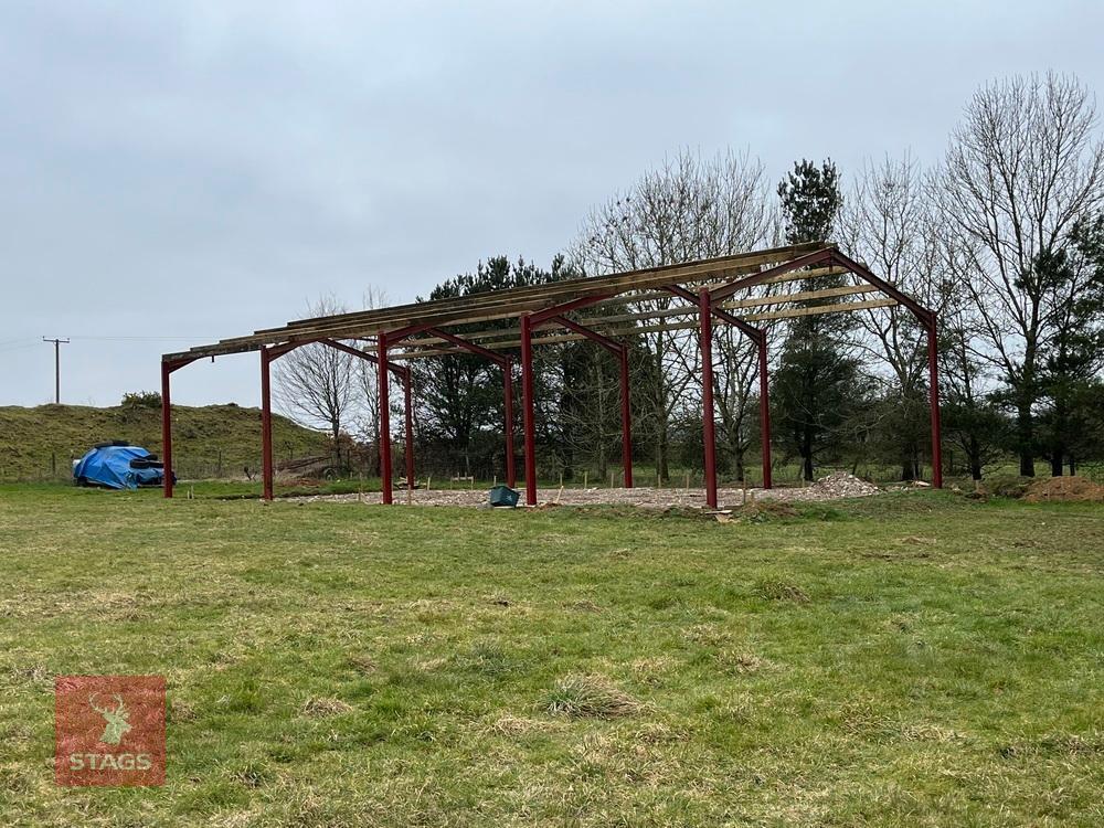 NEW STEEL FRAME SHED