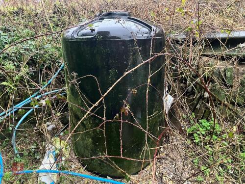 BLACK PLASTIC JUICE TANK