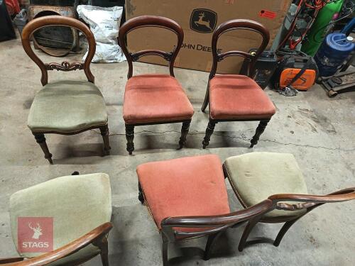 6 ANTIQUE CHAIRS