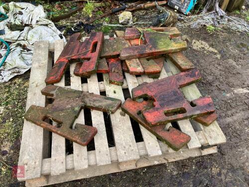 9 CASE INTERNATIONAL TRACTOR WEIGHTS
