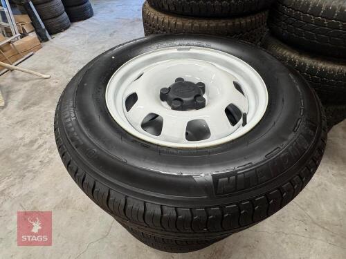 5 X 18'' STEEL WHEELS & TYRES