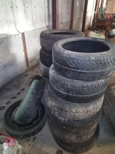 LARGE QTY OF WHEELS AND TYRES
