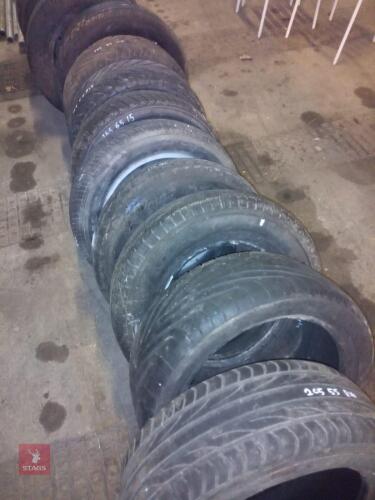 USED TYRES VARIOUS SIZES