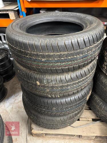 4 X BRIDGESTONE 265/60R18 TYRES