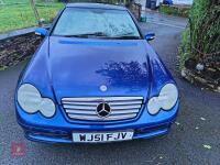 2001 MERCEDES C180 CAR - 2