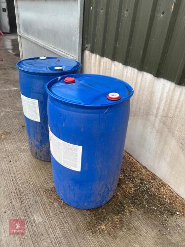 2 BLUE 205L DRUMS