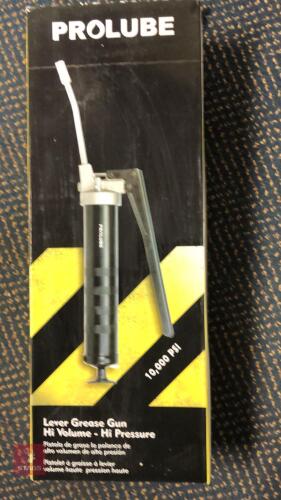NEW PROLUBE 10,000PSI LEVER GREASE GUN