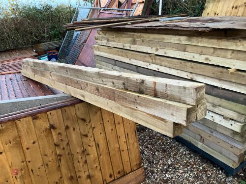5 X 9' TANALISED FENCE POSTS