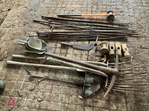ASSORTED HAND TOOLS & BARS