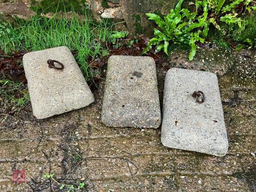 3 CONCRETE WATER TROUGH LIDS
