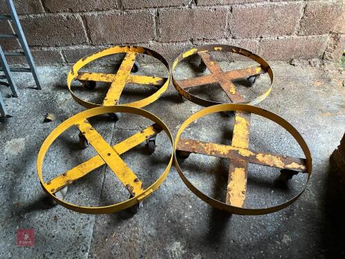 4 X 4 WHEEL 200L DRUM TROLLEYS