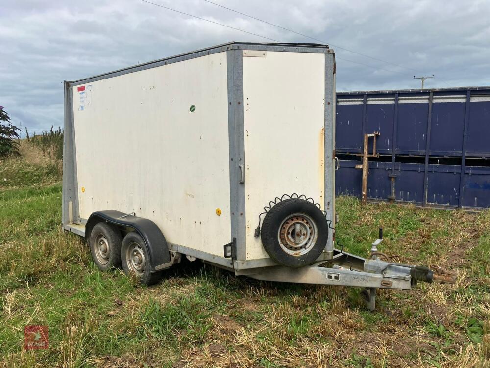 IFOR WILLIAMS TWIN AXLE BOX TRAILER