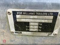 IFOR WILLIAMS TWIN AXLE BOX TRAILER - 14