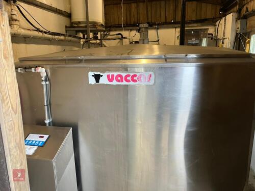 VACCAR 5500LTR BULK MILK TANK