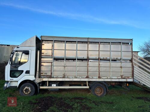 2005 RENAULT 7.5T LIVESTOCK LORRY (S/R)