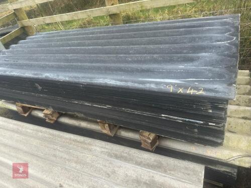74 X 9' ANTHRACITE ROOF SHEETS