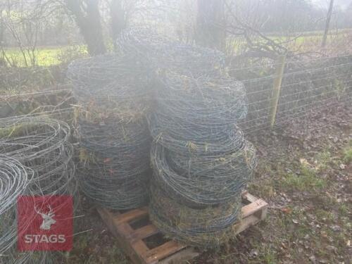 APPROX 2000M OF BARBED WIRE