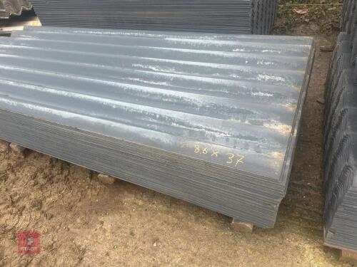 36 X 8' 6'' SLATE BLUE ROOF SHEETS