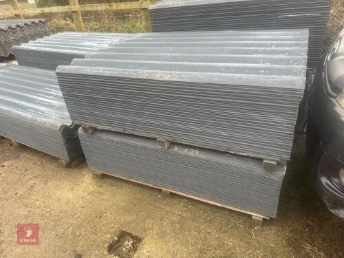 45 X 5' SLATE BLUE ROOF SHEETS