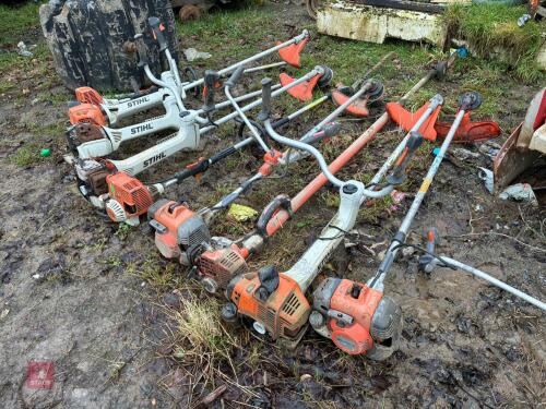 ASSORTED STRIMMERS & TRIMMERS (S/R)