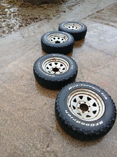 4 BFG 235/70 R16 WHEELS & TYRES