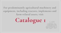 CATALOGUE 1 - AGRICULTURAL MACHINERY & EQUIPMENT