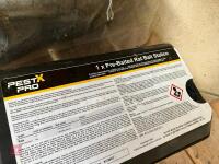 4 PLASTIC RAT BAIT STATIONS - 6