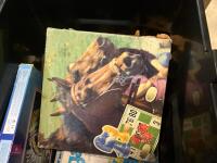 LRG QTY OF BOARD GAMES, TOYS & RACKETS - 8