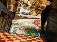 LRG QTY OF BOARD GAMES, TOYS & RACKETS - 9
