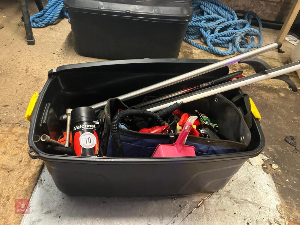 BOX OF CAR CARE PRODUCTS
