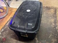 BOX OF ASSORTED ELECTRIC CABLES & LEADS - 13