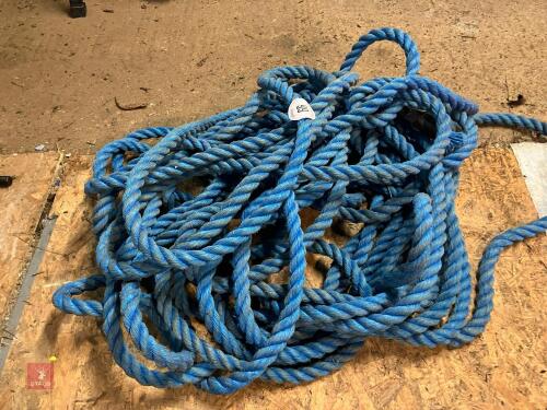 THICK LENGTH OF BLUE ROPE