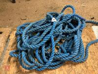 THICK LENGTH OF BLUE ROPE