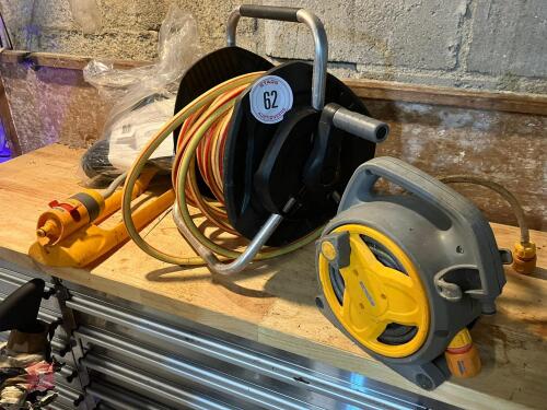 2 HOSEPIPE & REELS, NET & SPRINKLER